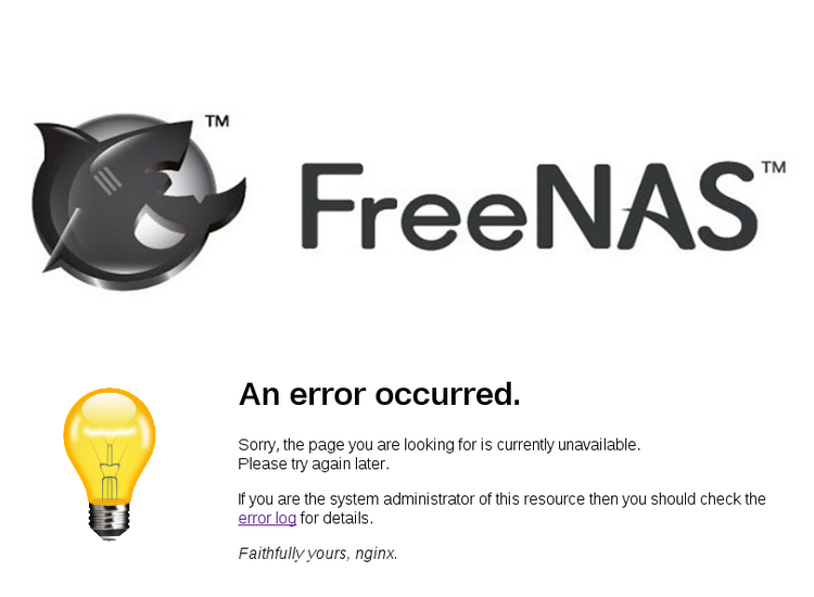 FreeNAS Reboot Logo